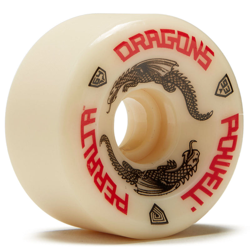 Powell-Peralta Dragon Formula G-Bones 93A Skateboard Wheels - Off White - 64mm