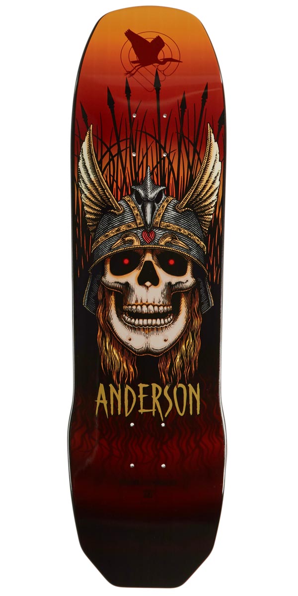 Powell-Peralta Andy Anderson Heron Skull Skateboard Deck - Rust - 8.45
