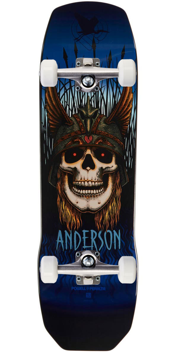 Powell-Peralta Andy Anderson Heron Skull Skateboard Complete - Blue - 9.13