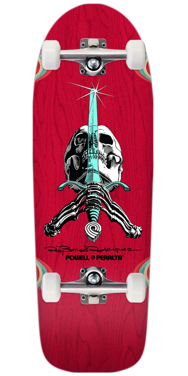 Powell-Peralta Ray Rodriguez OG Skull & Sword 10 Skateboard Complete - Red Stain - 10.00