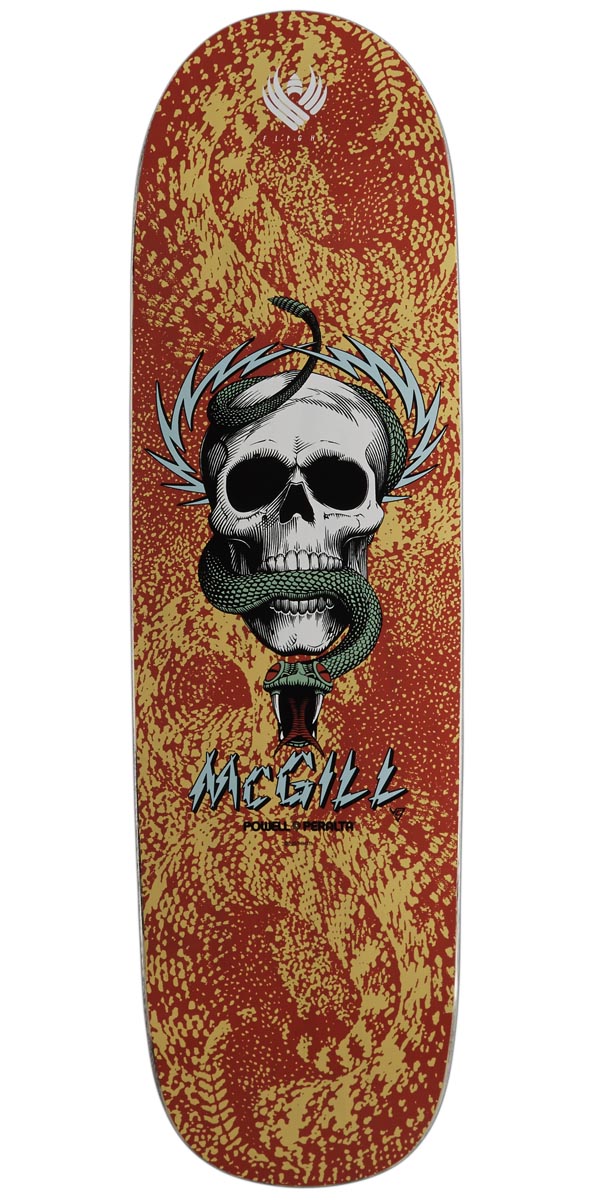 Powell-Peralta Flight Mike McGill Skull & Snake 05 Skateboard Deck - Yellow/Red - 8.97