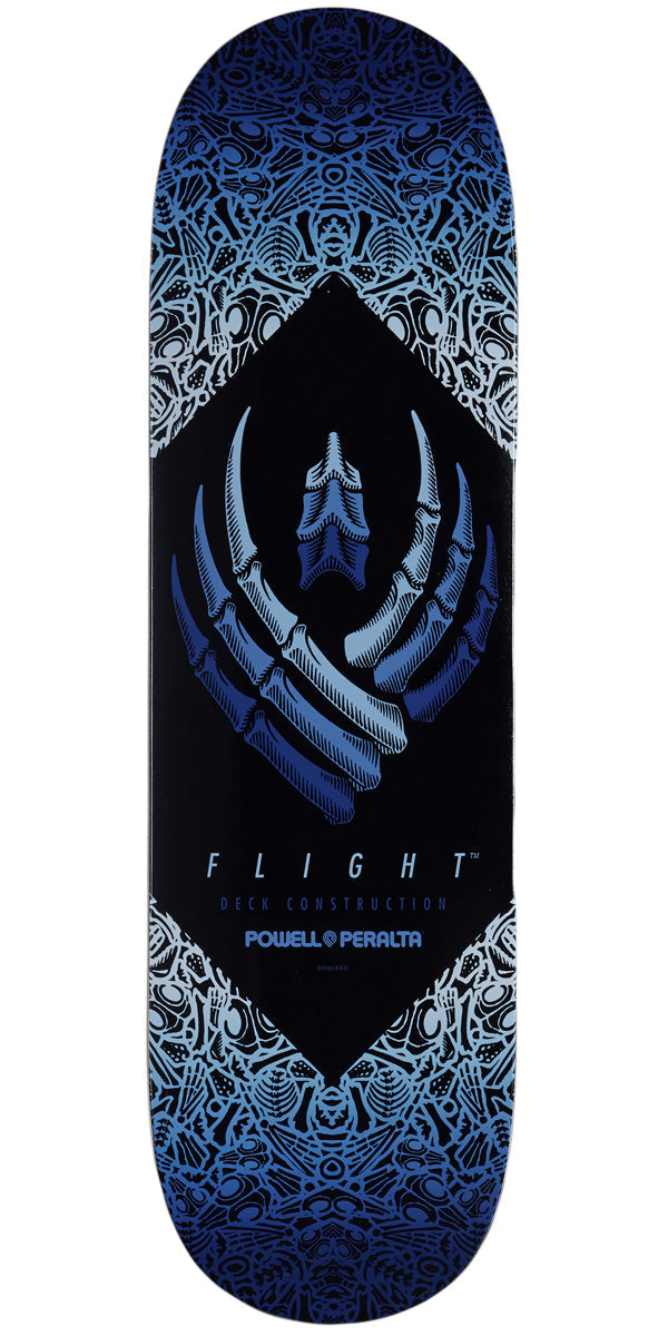 Powell-Peralta Flight Bones Shape 246 Skateboard Deck - Blue - 9.00