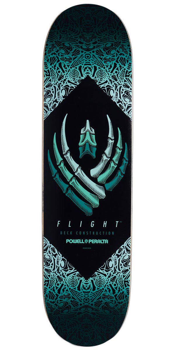 Powell-Peralta Flight Bones Shape 248 Skateboard Deck - Teal - 8.25