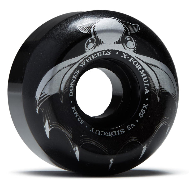 Bones Dark Waters 99a V5 Sidecut Skateboard Wheels - Black - 52mm