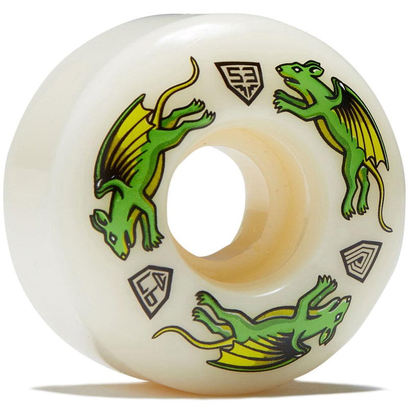 Powell-Peralta Dragon Formula 97a Nano Rat V4 Skateboard Wheels - Off White - 53mm