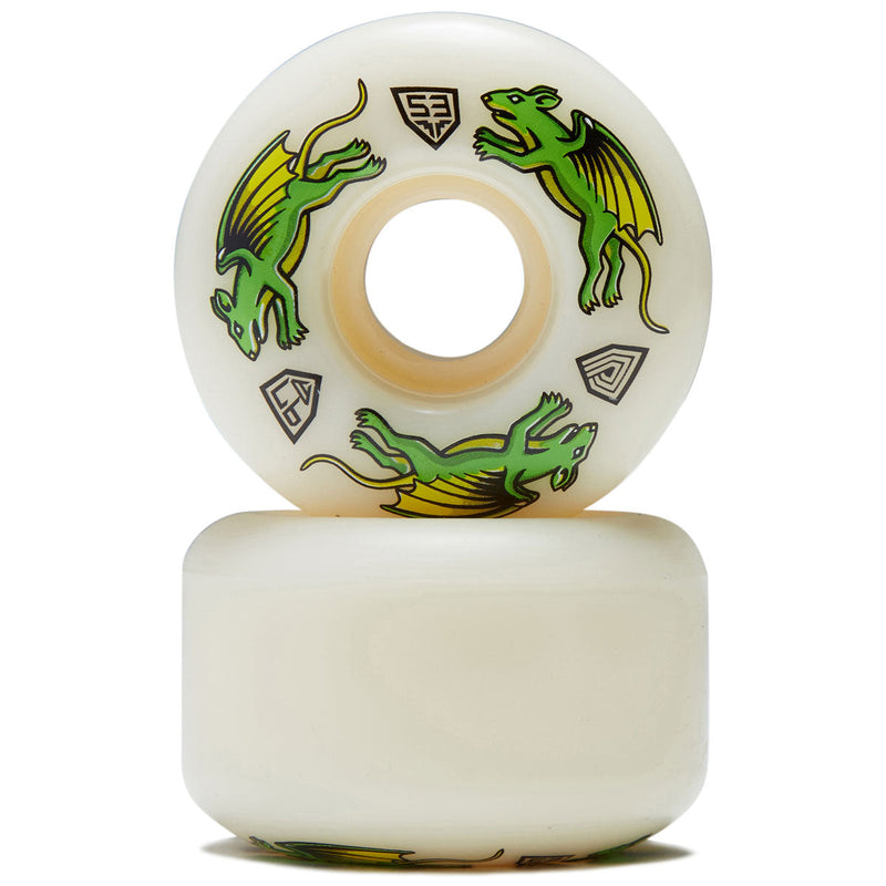 Powell-Peralta Dragon Formula 97a Nano Rat V4 Skateboard Wheels - Off White - 53mm