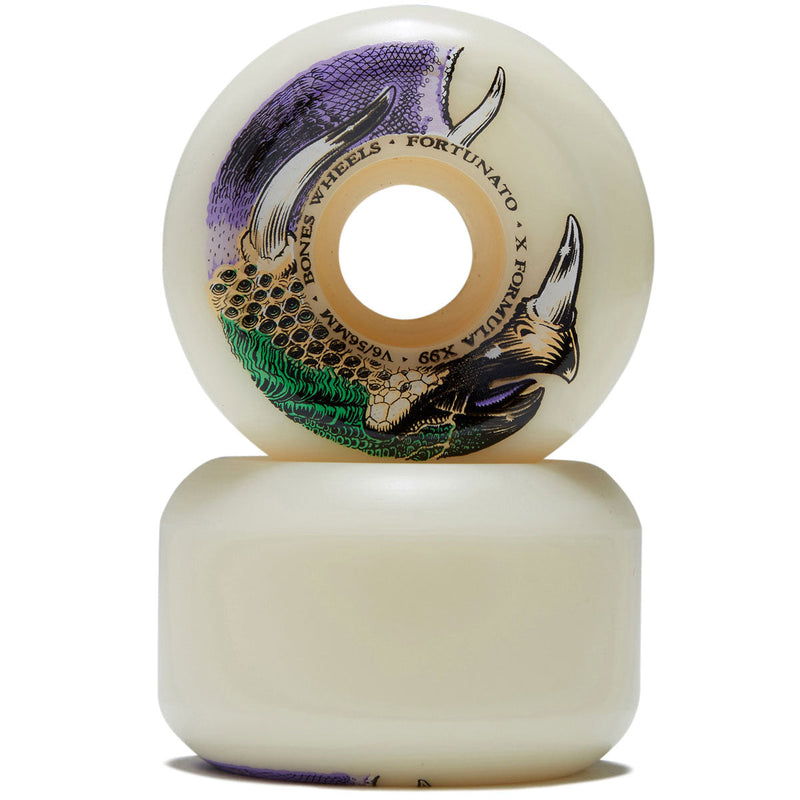 Bones Gabriel Fortunato Dino-Sortas 99A V6 Widecut Skateboard Wheels - 56mm