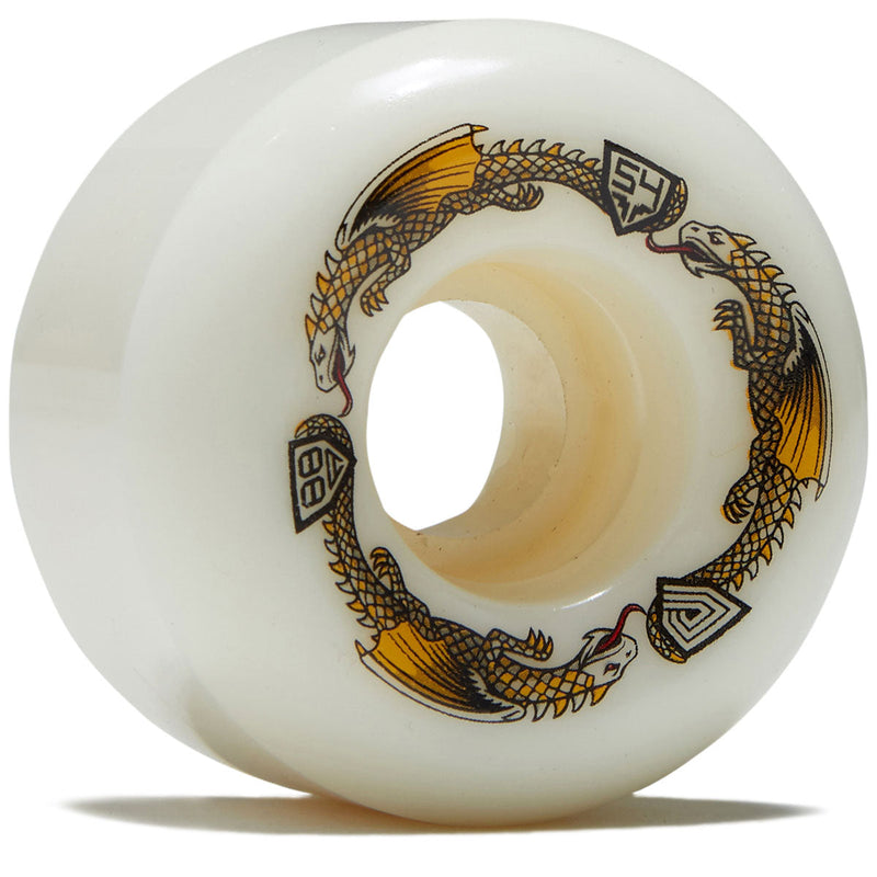 Powell-Peralta Dragon Formula 88a A2 Skateboard Wheels - Off White - 54mm