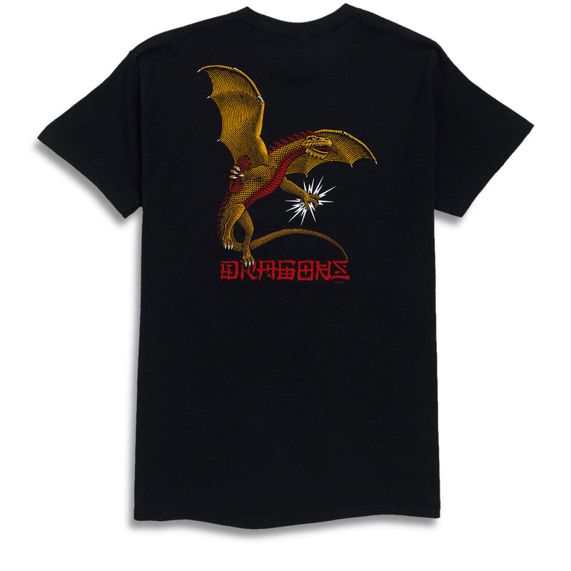 Powell-Peralta Dragons Logo T-Shirt - Black