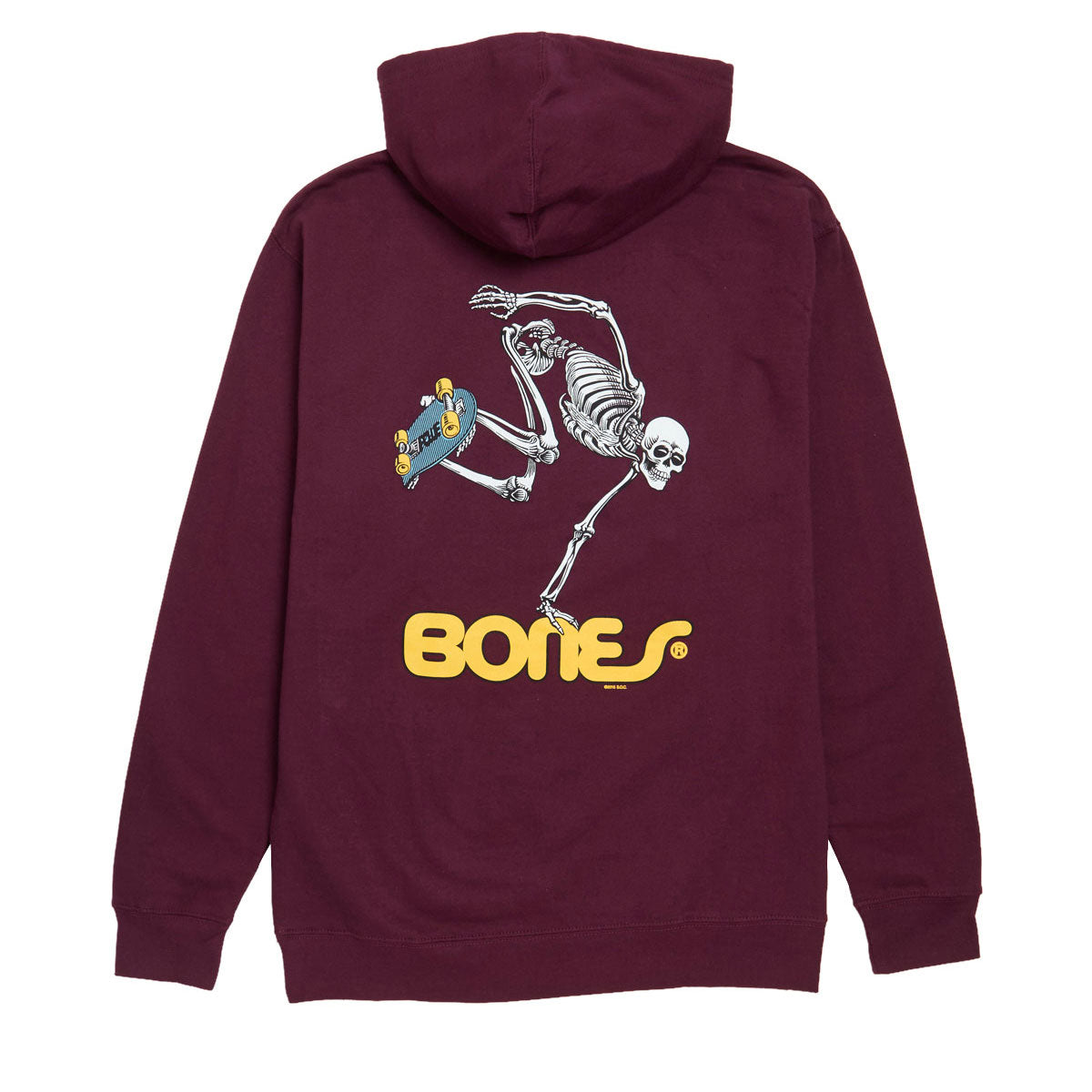 Powell-Peralta Skateboard Skeleton Hoodie - Maroon image 1