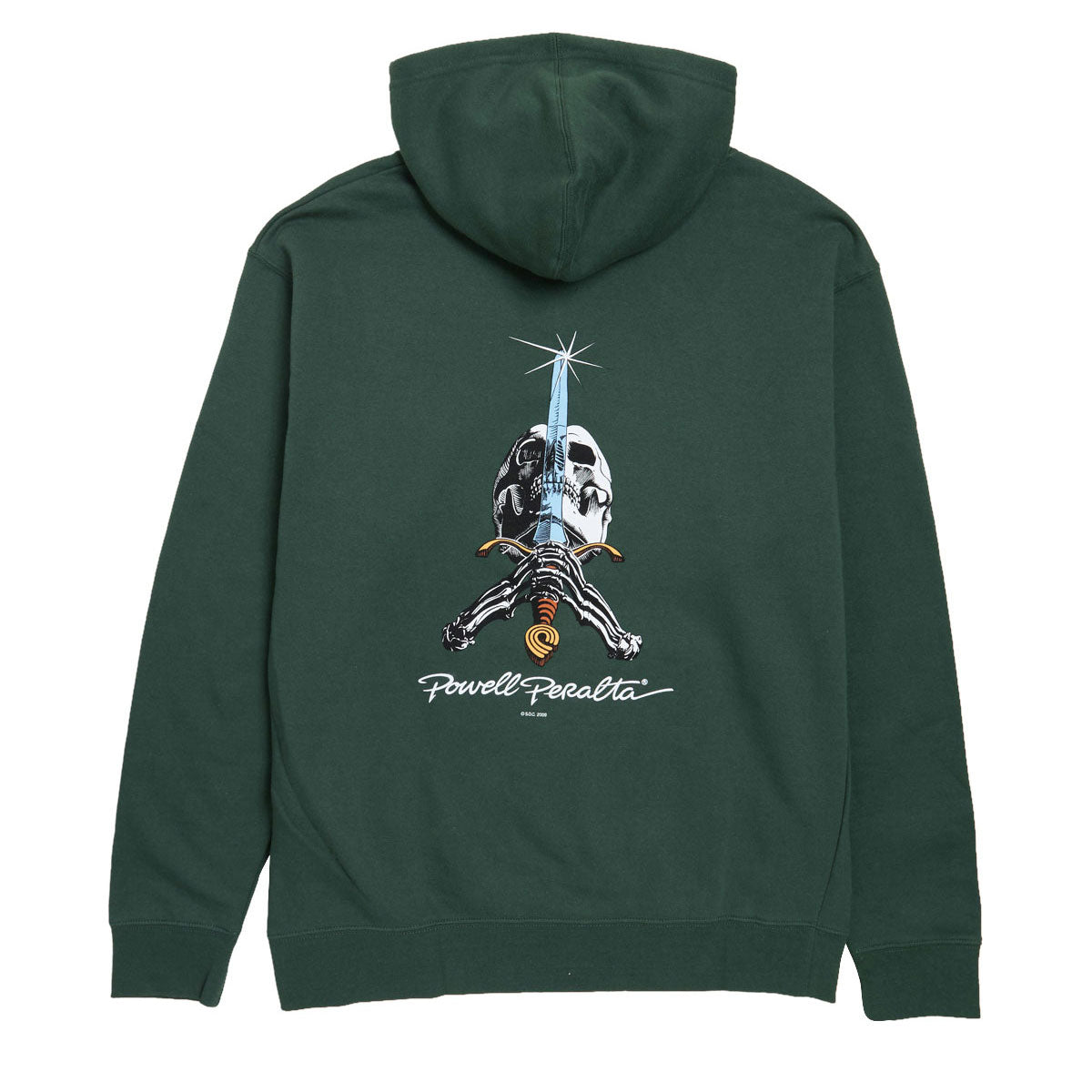 Powell-Peralta Skull And Sword Hoodie - Alpine Green image 1