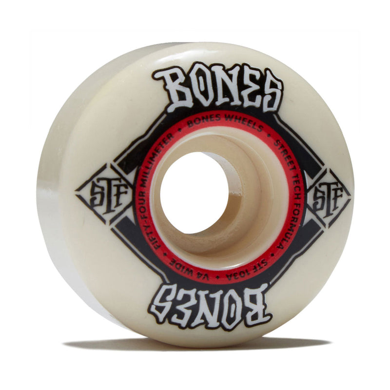 Bones STF Wides 103a V4 Wide Skateboard Wheels - 54mm