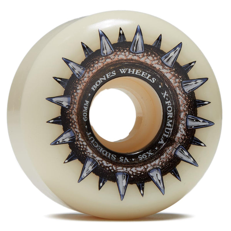 Bones X-Formula Street Cleats 95A Sidecut Skateboard Wheels - 60mm