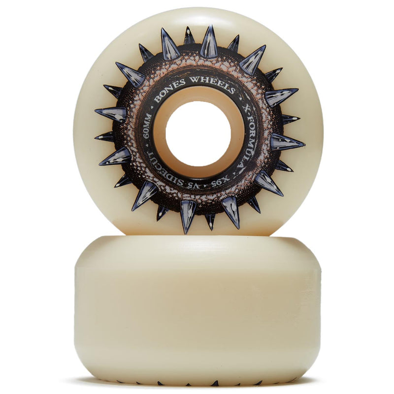 Bones X-Formula Street Cleats 95A Sidecut Skateboard Wheels - 60mm