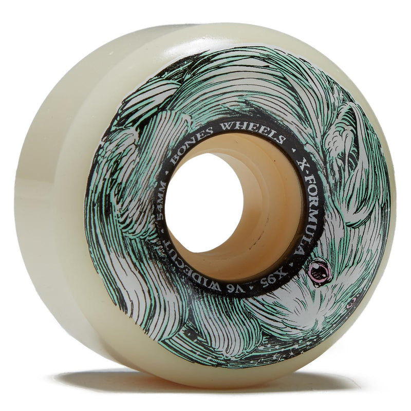 Bones X-Formula Money Bunny 95A V6 Wide-Cut Skateboard Wheels - 54mm