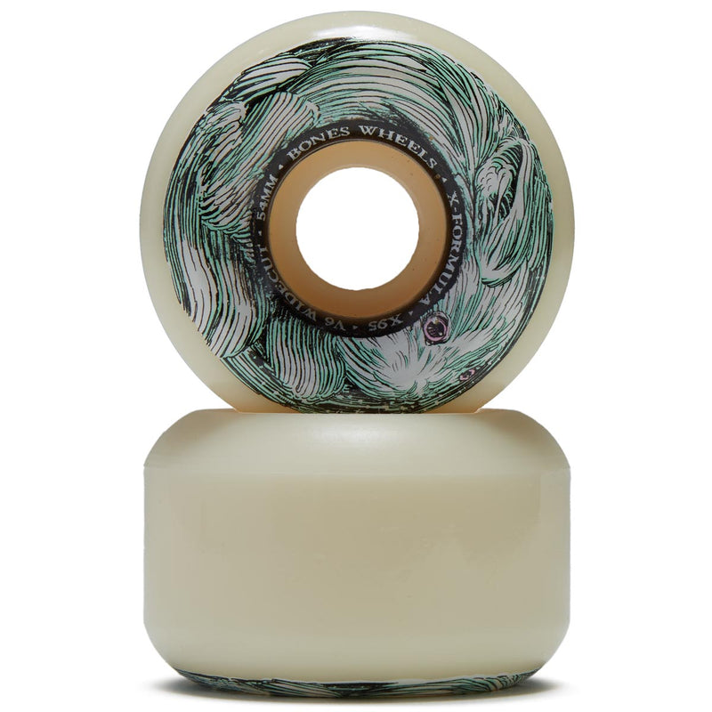 Bones X-Formula Money Bunny 95A V6 Wide-Cut Skateboard Wheels - 54mm