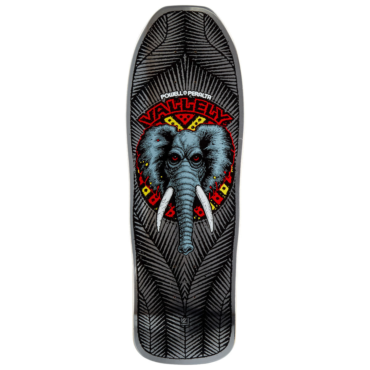 Powell-Peralta Mike Vallely Elephant 11 Skateboard Deck - Silver Foil - 10.00