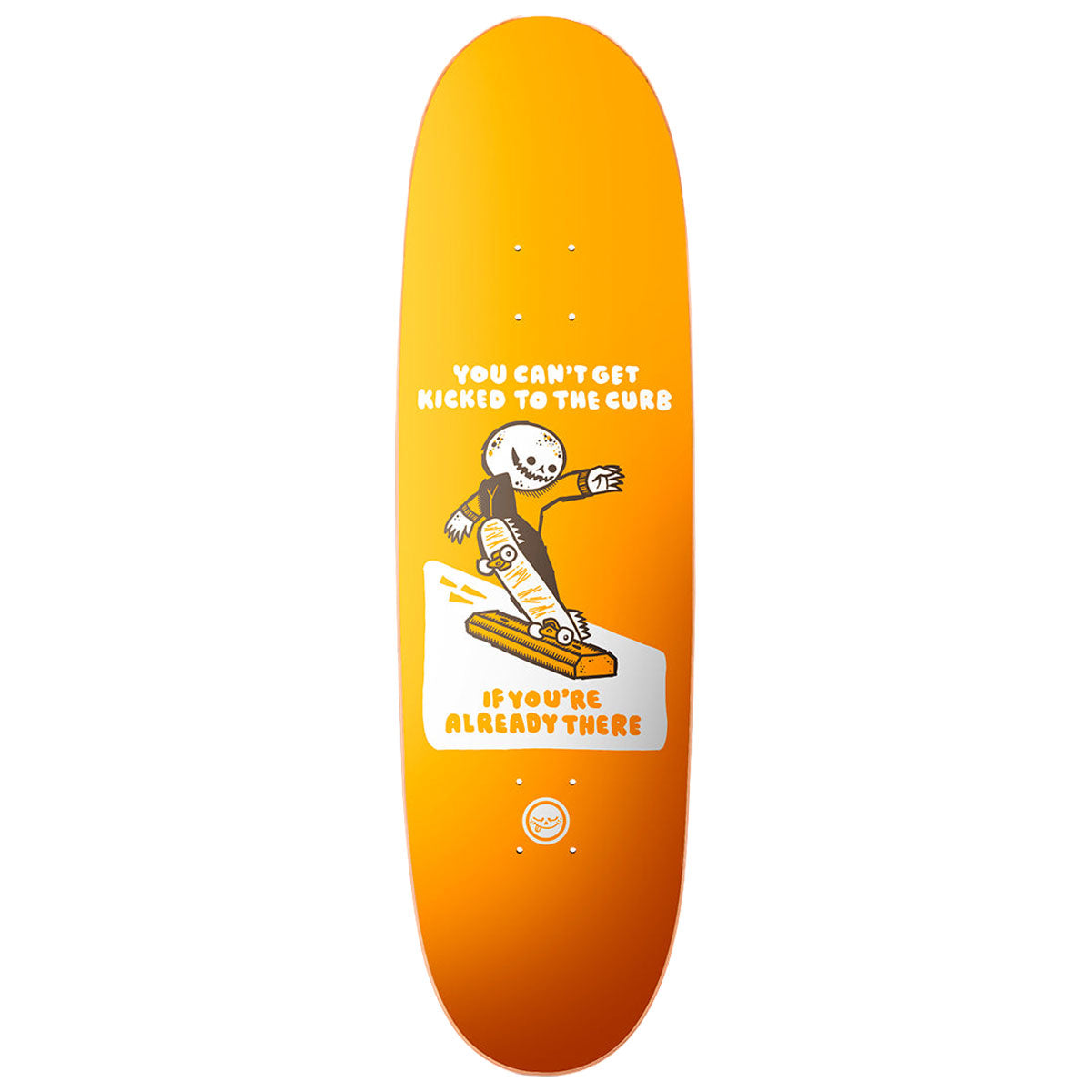 Roger Kicked To The Curb Oval Shape Skateboard Deck - 9.125