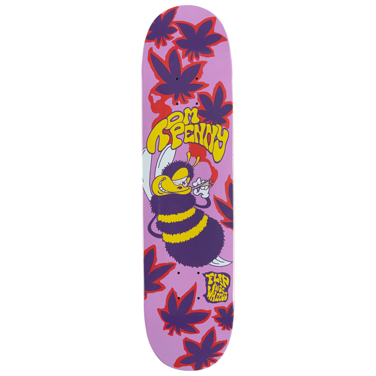 Flip High in a Haze Skateboard Deck - Purple - 7.75