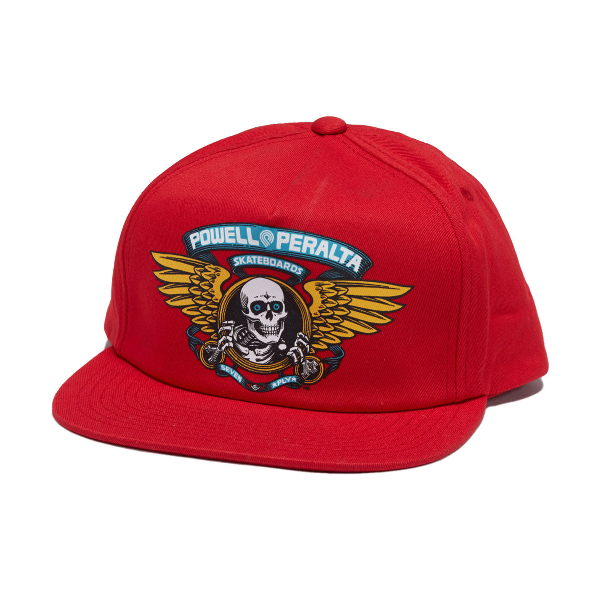 Powell-Peralta Winged Ripper Snapback Hat - Red image 1