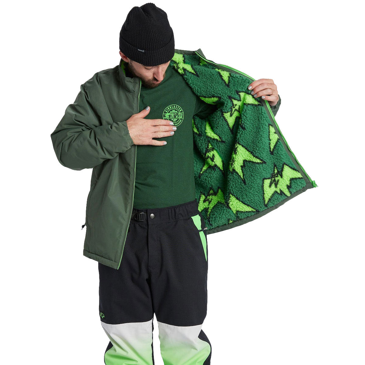 Airblaster Double Puff 2024 Snowboard Jacket - Max Big Terry image 2