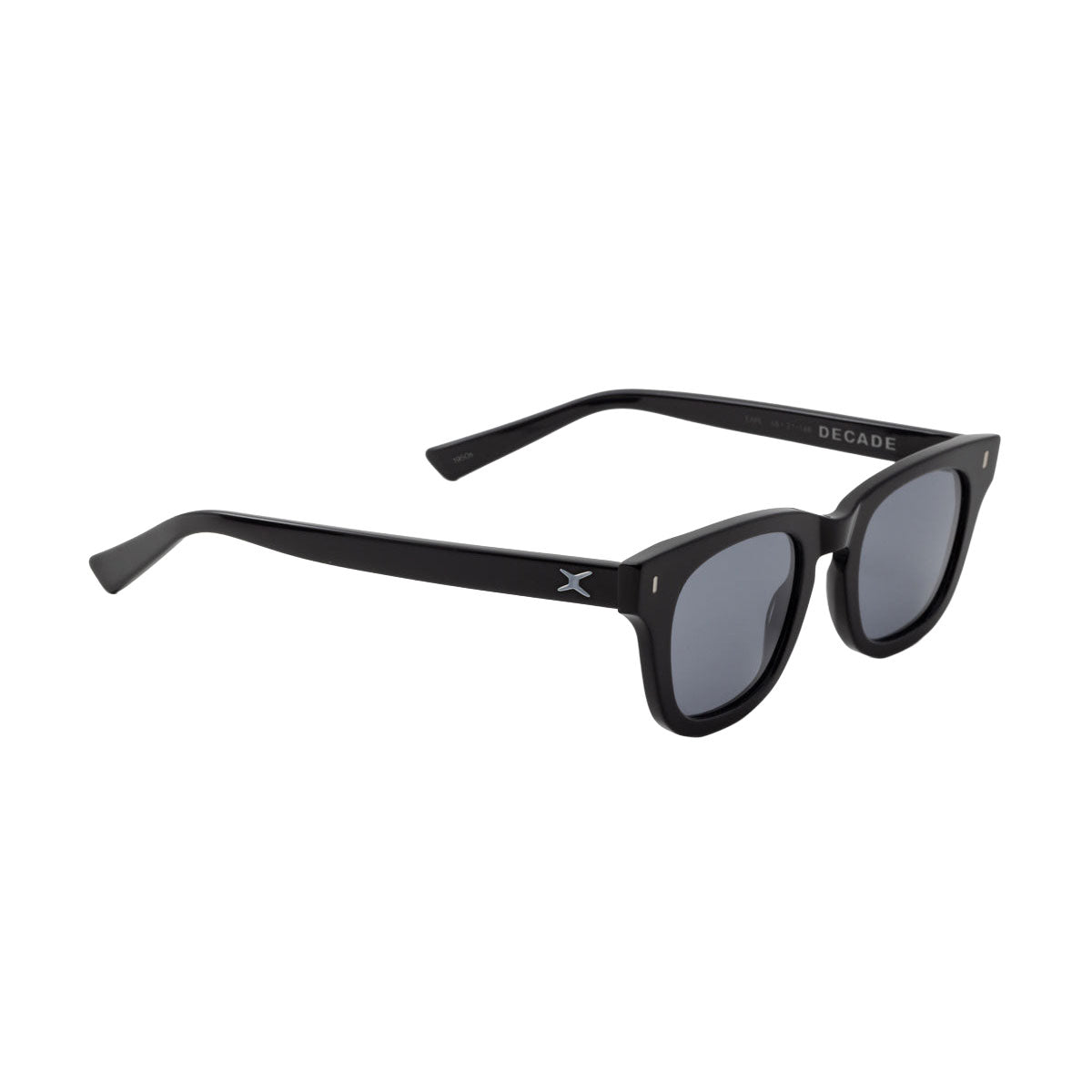 Decade Earl 50s Sunglasses - Gloss Black Acetate/Grey CR39 image 1