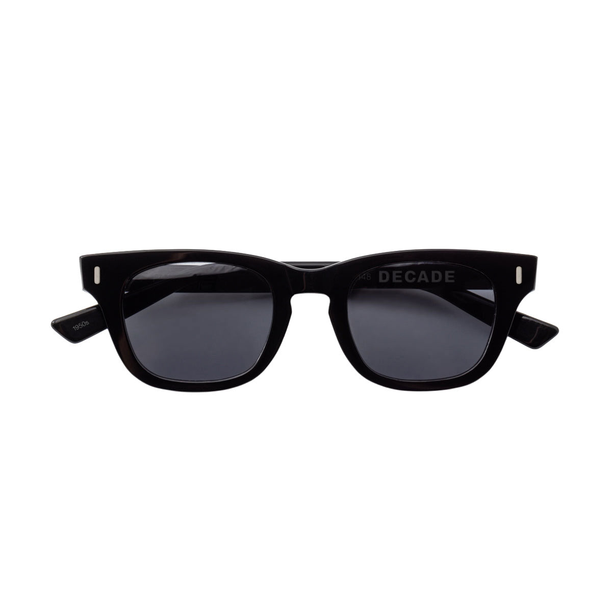 Decade Earl 50s Sunglasses - Gloss Black Acetate/Grey CR39 image 4
