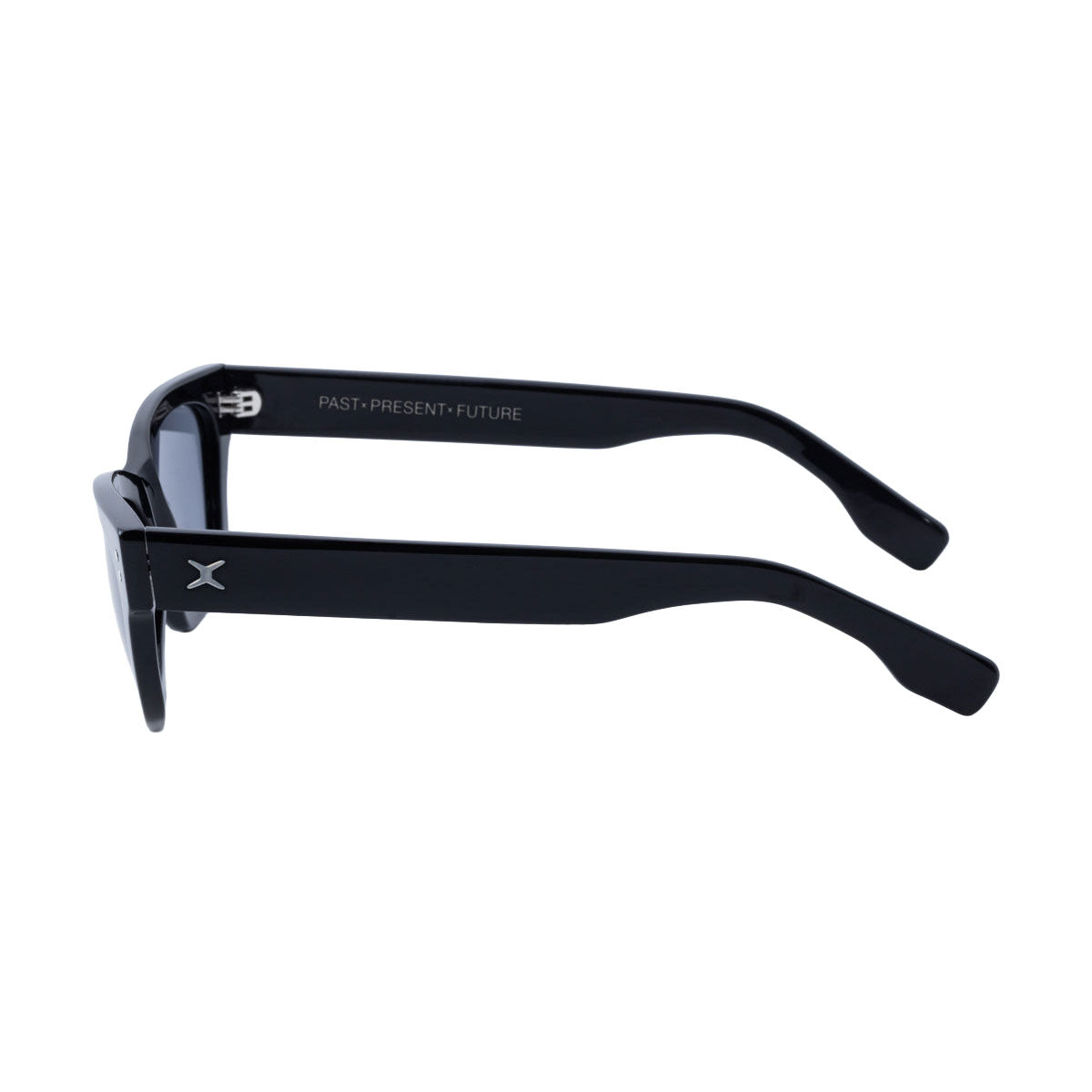 Decade Milton 60s Sunglasses - Gloss Black Acetate/Grey Tac Polarized image 3