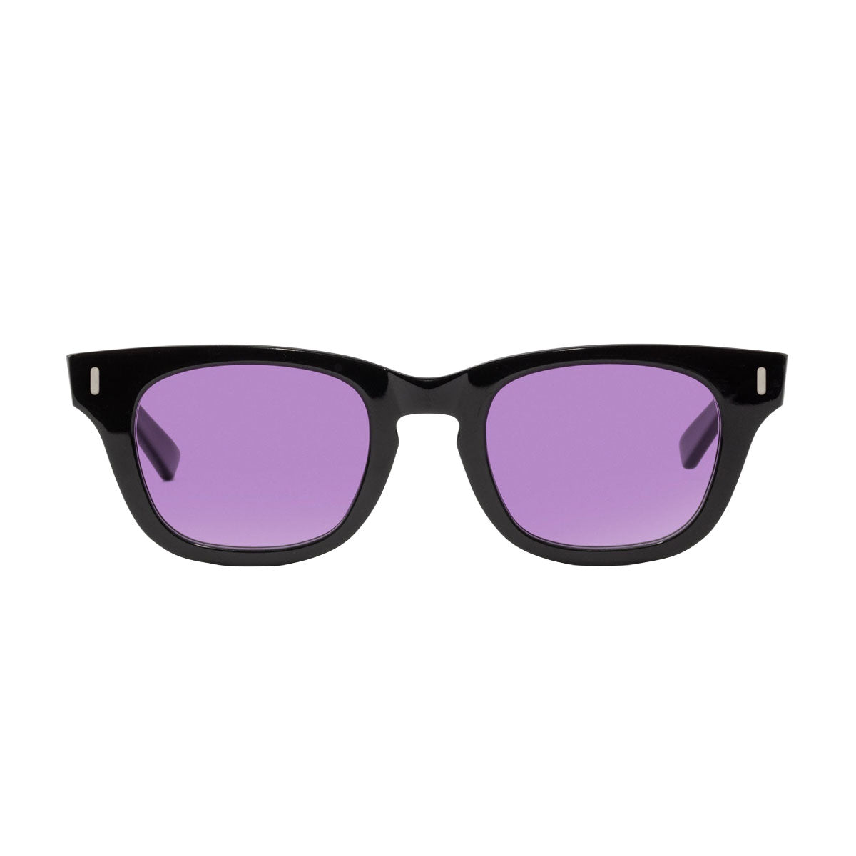 Decade Earl 50s Sunglasses - Gloss Black Acetate/Purple CR39 image 2