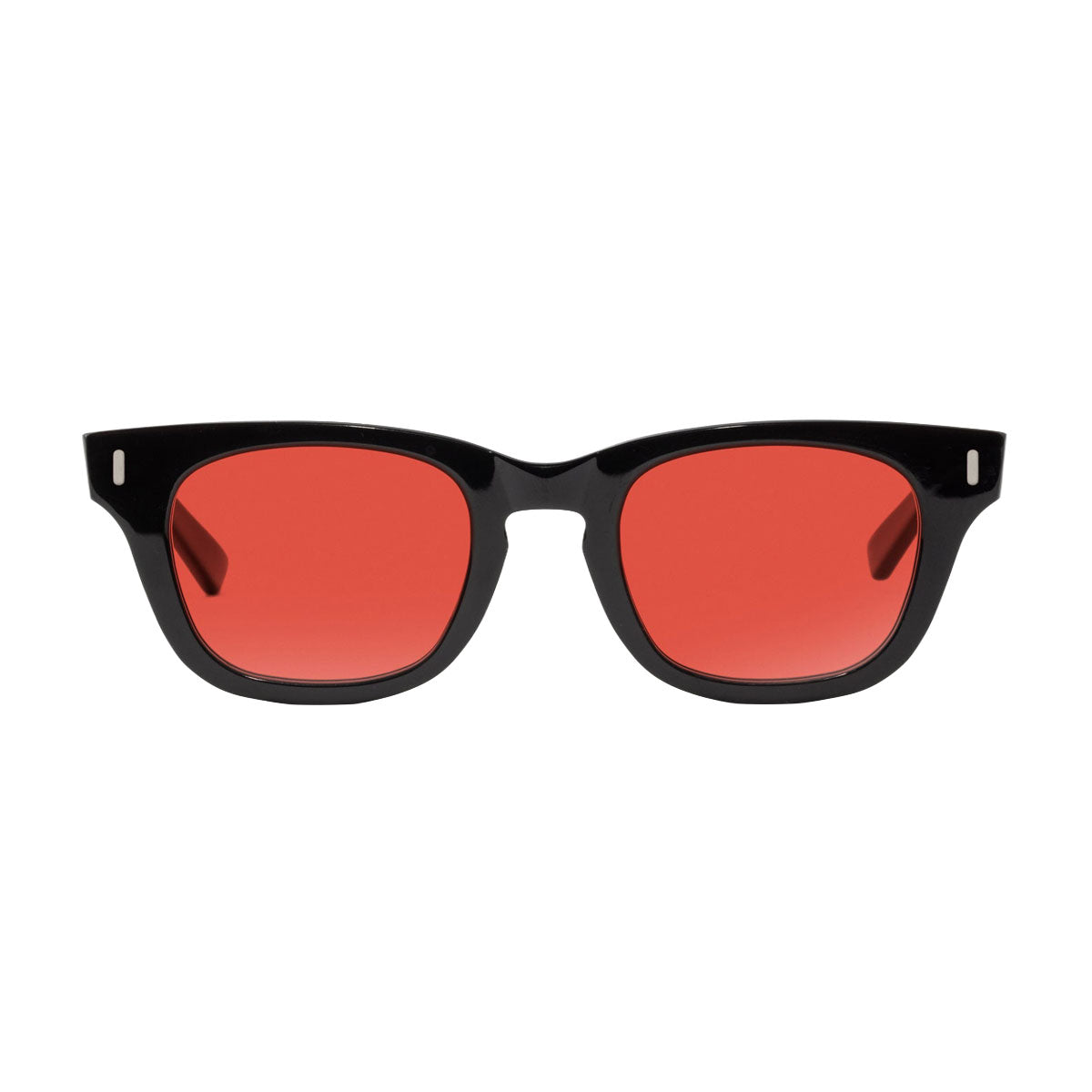 Decade Earl 50s Sunglasses - Gloss Black Acetate/Red CR39 image 2