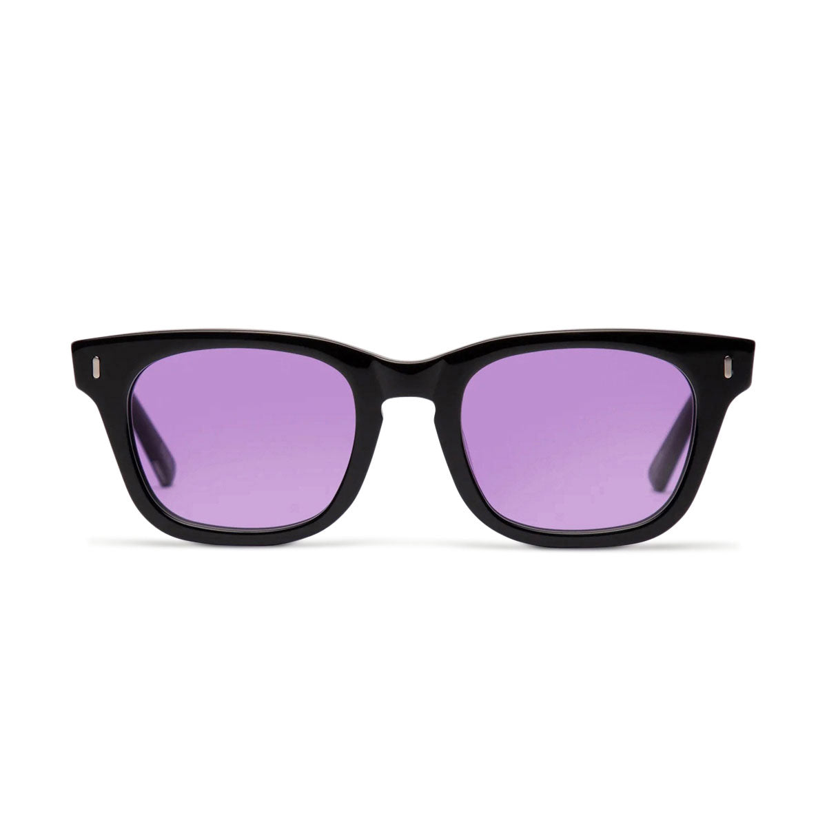Decade Big Earl 50s Sunglasses - Gloss Black Acetate/Purple  CR-39 image 2
