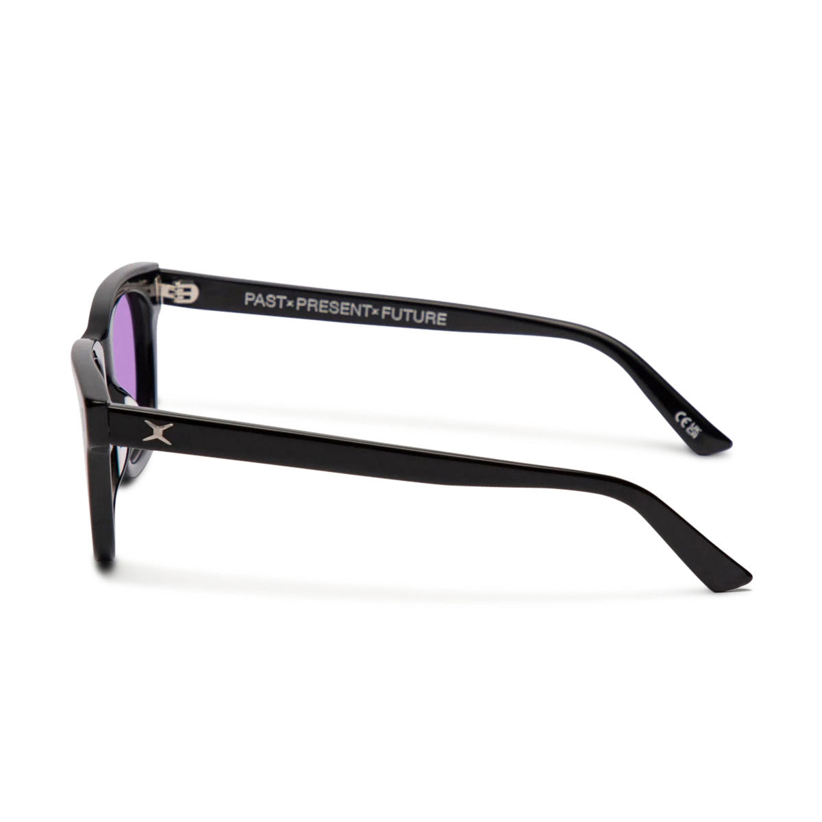 Decade Big Earl 50s Sunglasses - Gloss Black Acetate/Purple  CR-39 image 3
