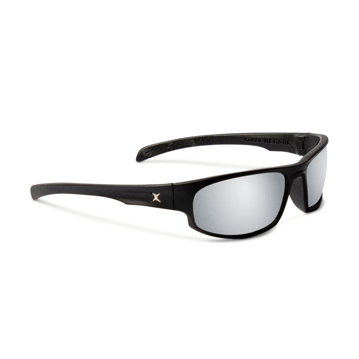 Decade Carsen 00s Sunglasses - Matte Black Nylon/Silver Mirror Polycarbonate image 1