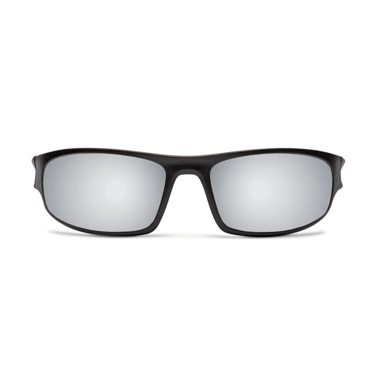 Decade Carsen 00s Sunglasses - Matte Black Nylon/Silver Mirror Polycarbonate image 2