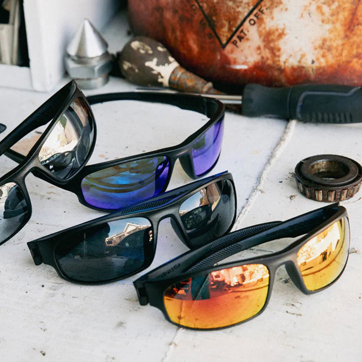 Decade Carsen 00s Sunglasses - Matte Black Nylon/Silver Mirror Polycarbonate image 4