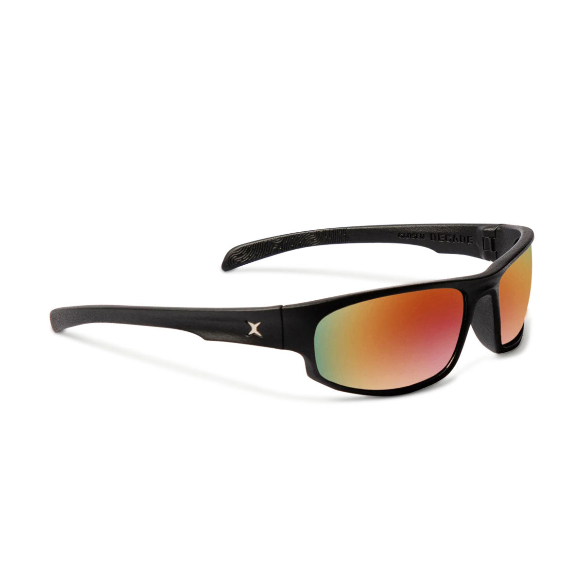 Decade Carsen 00s Sunglasses - Matte Black Nylon/Red Mirror Polycarbonate image 1