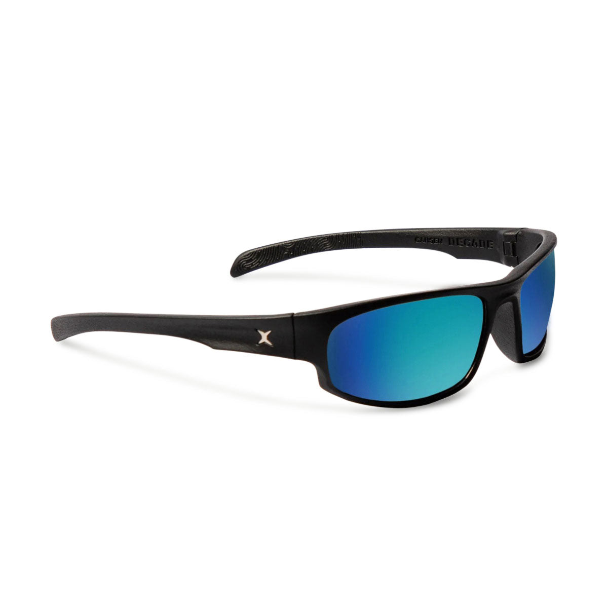 Decade Carsen 00s Sunglasses - Matte Black Nylon/Blue Mirror Polycarbonate image 1