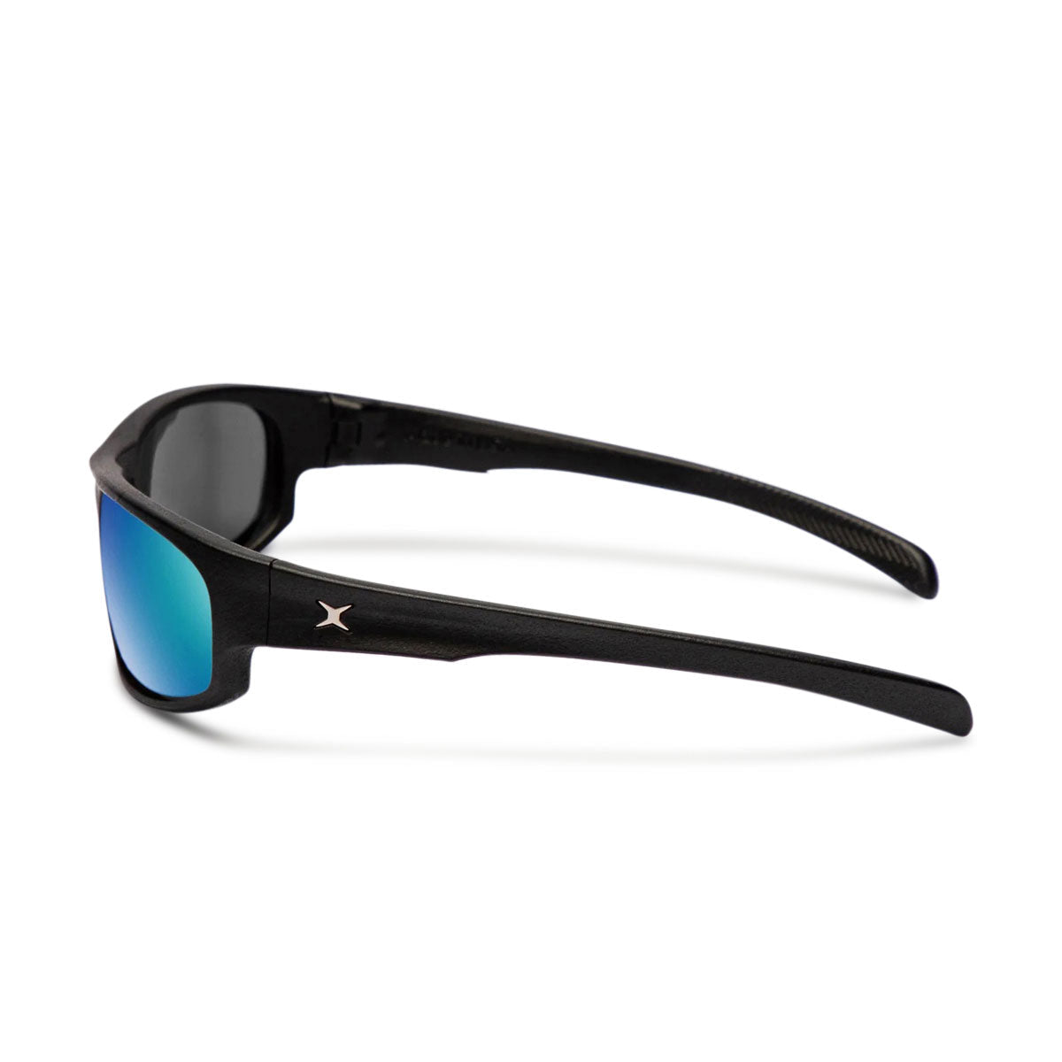 Decade Carsen 00s Sunglasses - Matte Black Nylon/Blue Mirror Polycarbonate image 3