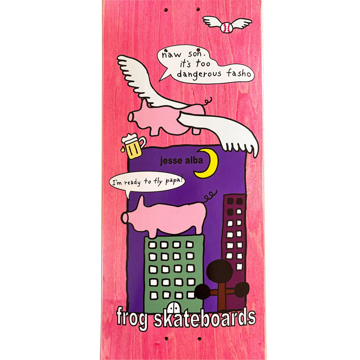 Frog Papa Knows Best Jesse Alba Skateboard Deck - 8.60