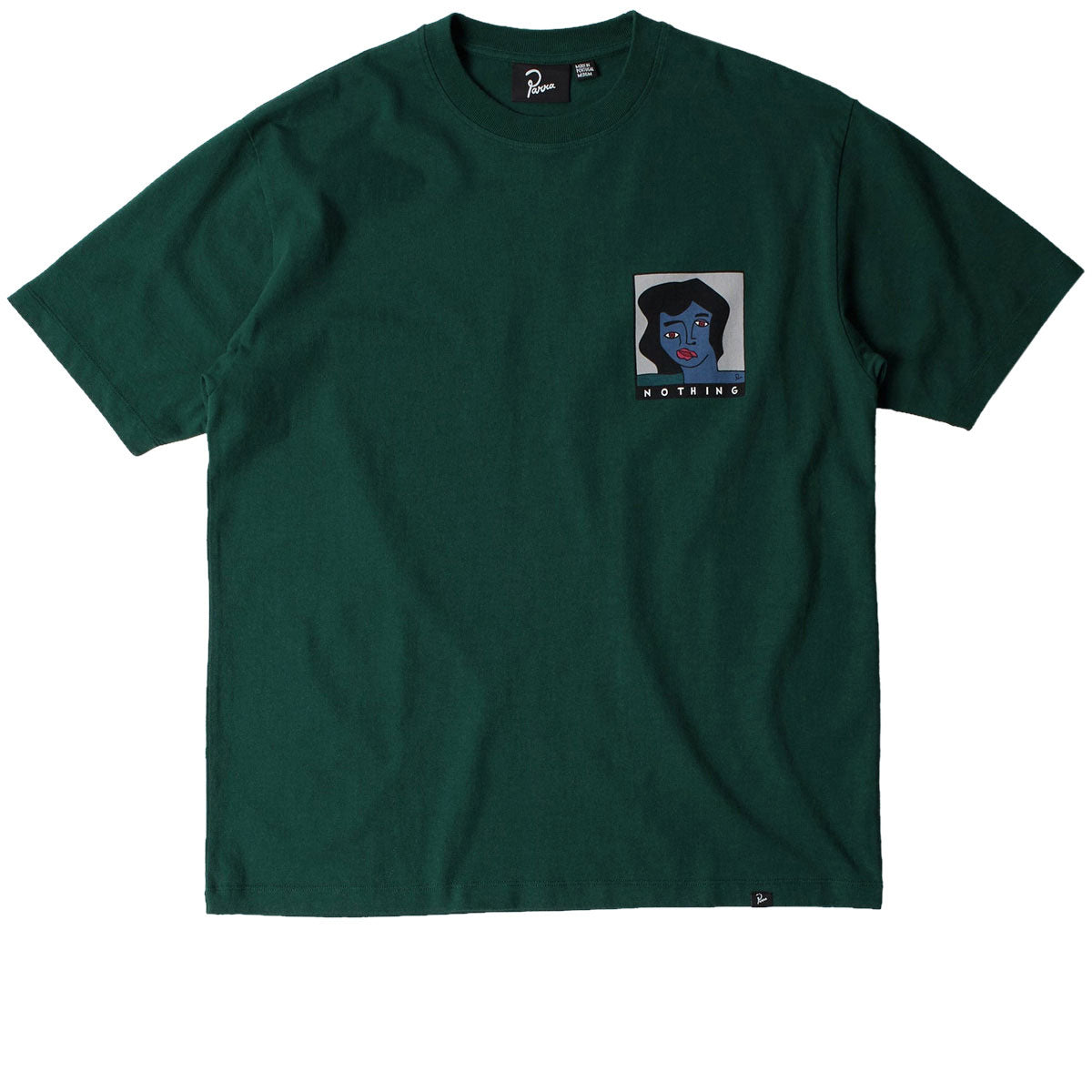 By Parra Nothing Please T-Shirt - Pine Green image 2