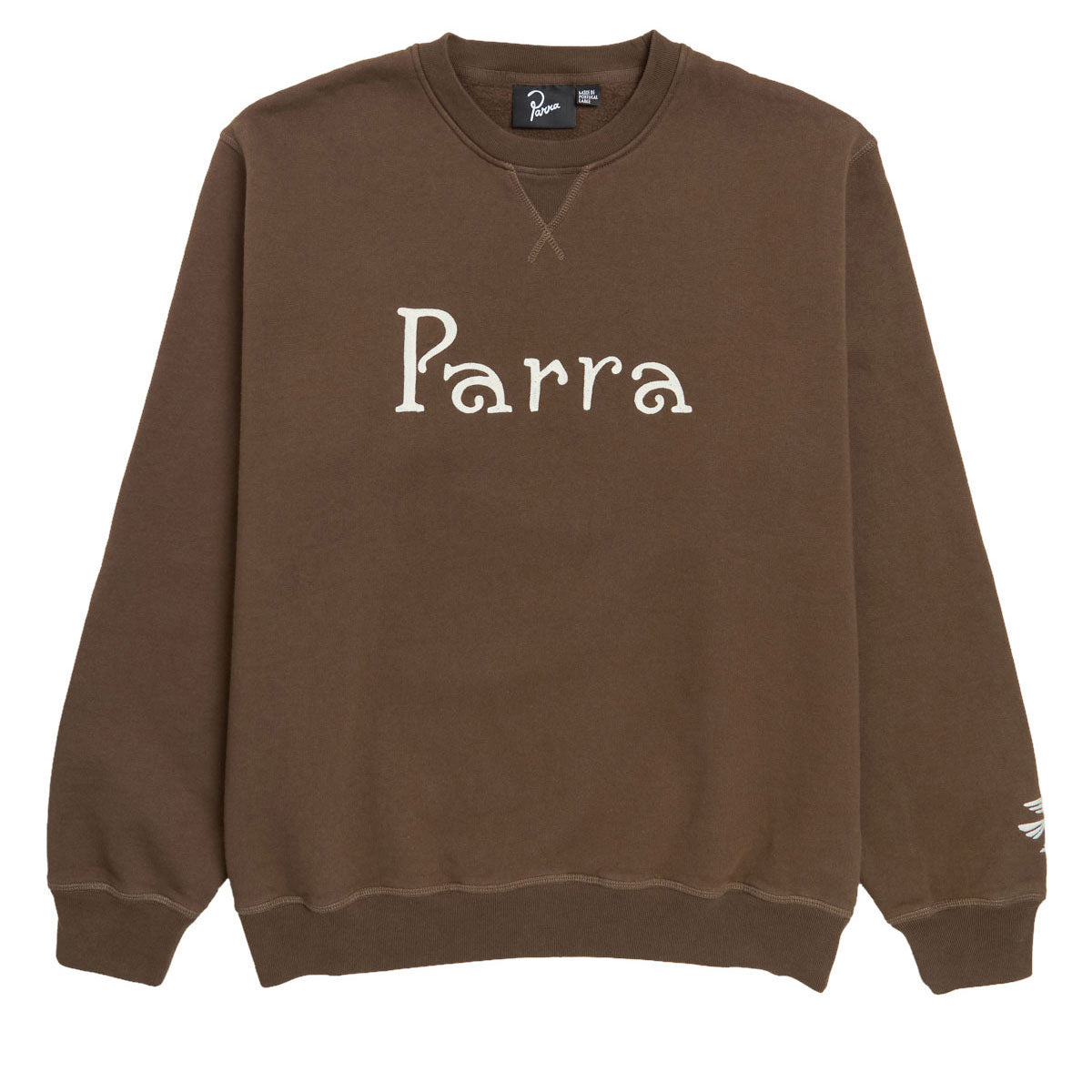 By Parra Weird Trad Logo Sweatshirt - Brown image 1
