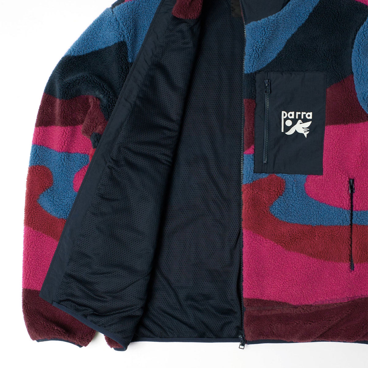 By Parra Full FTP Booster Polar Fleece Jacket - Red image 3