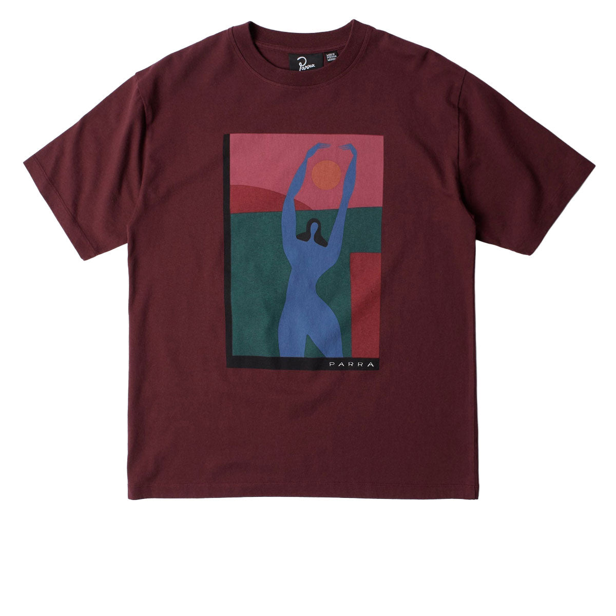 By Parra Protect The Sun T-Shirt - Dark Burgundy image 1