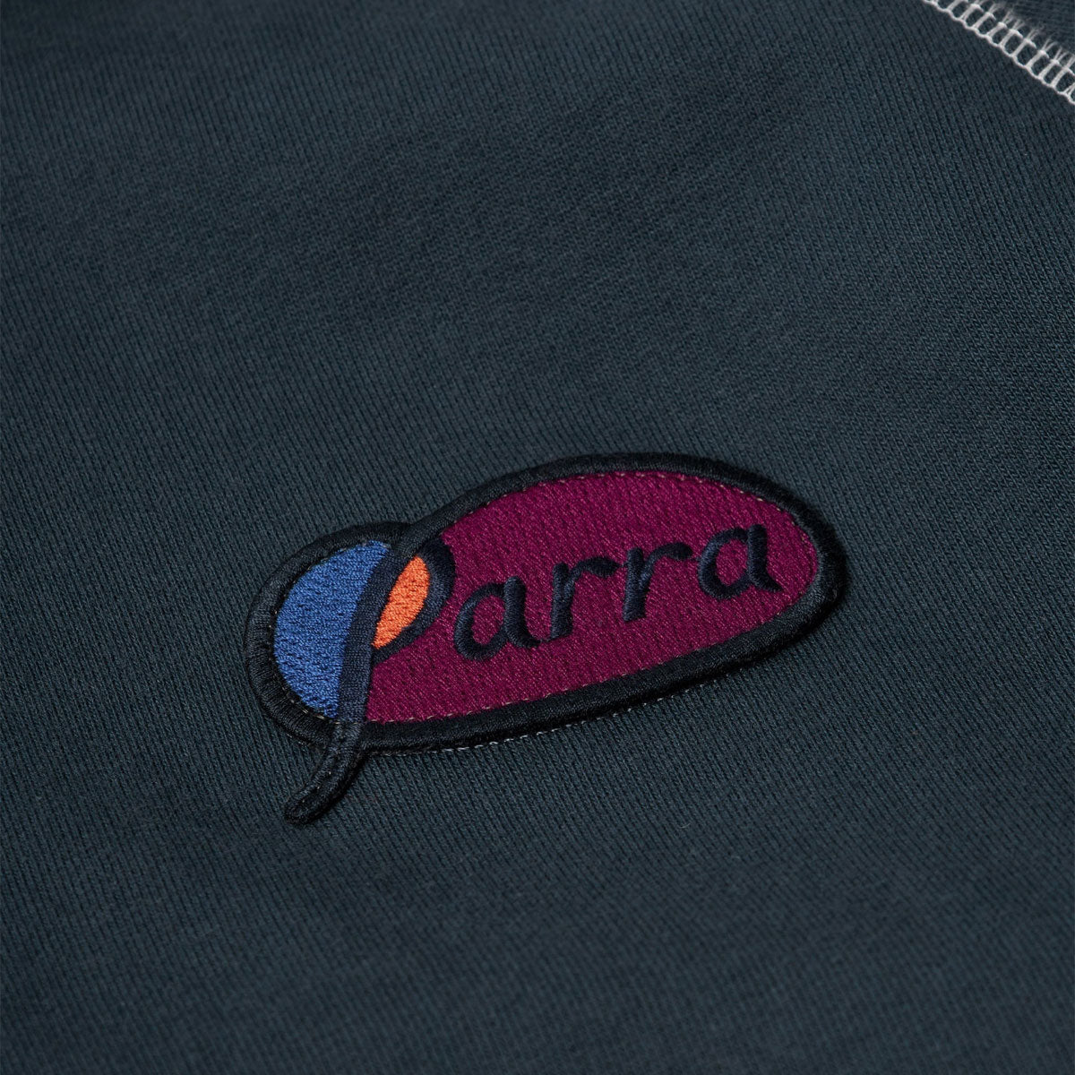 By Parra Circled Script Logo Hoodie - Dark Blue image 4