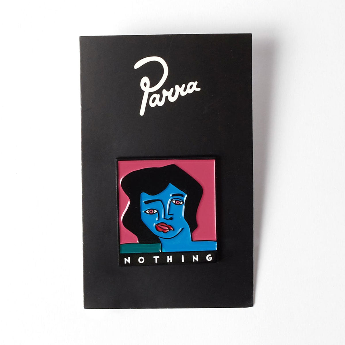 By Parra Nothing Face Enamel Pin - Pink image 2