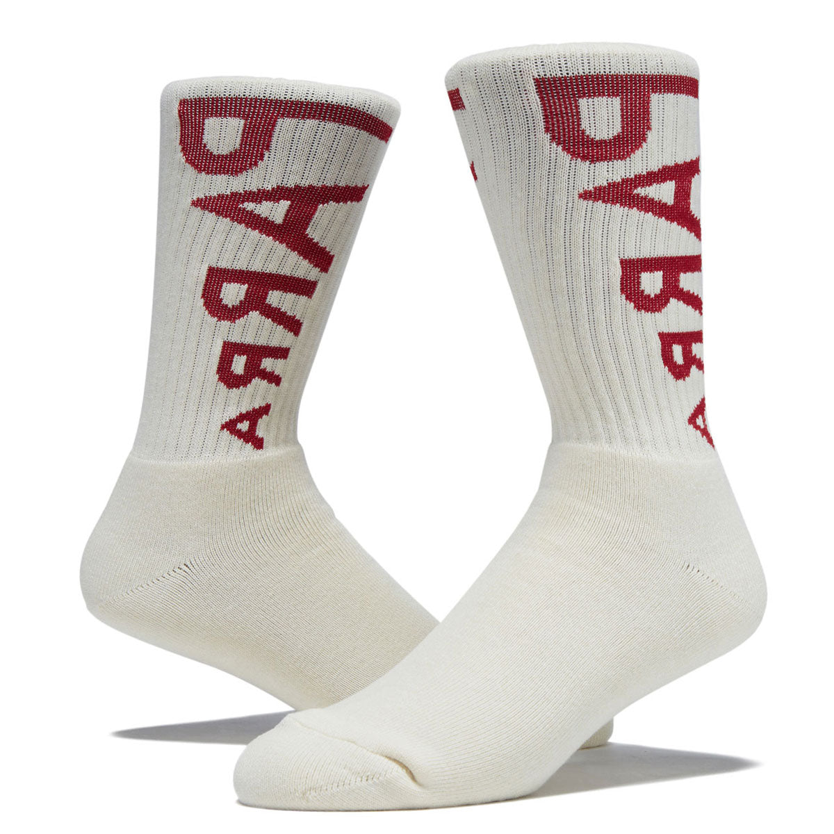 By Parra Reversed Flag Logo Crew Socks - Off White image 2