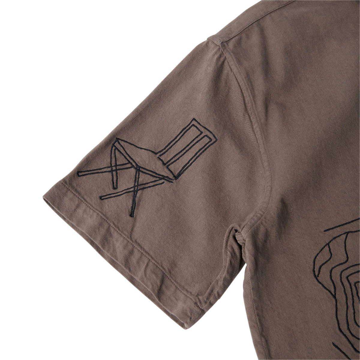 By Parra Crooked Face Short Sleeve Shirt - Brown image 3