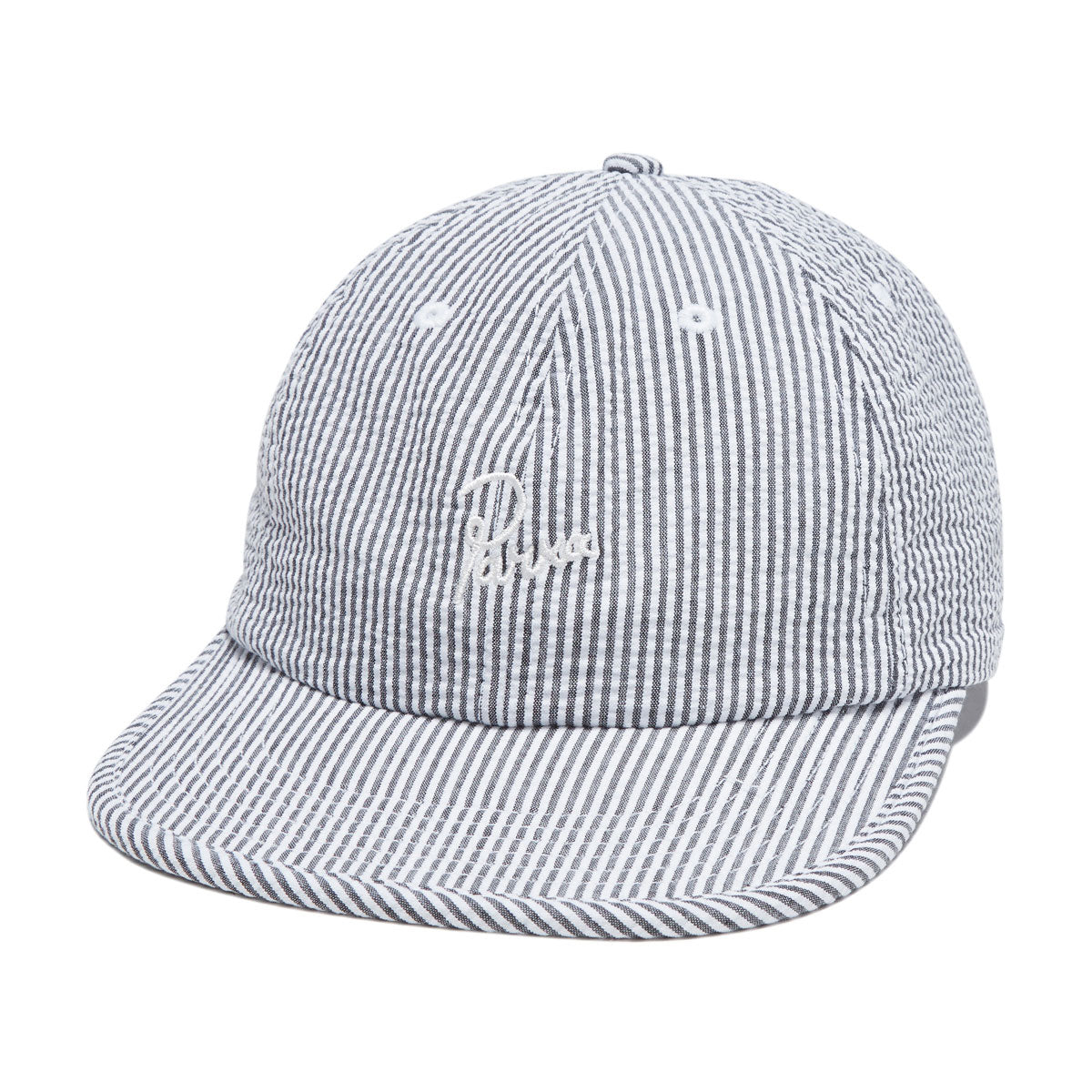 By Parra Signature 6 Panel Hat - Black Seersucker image 1