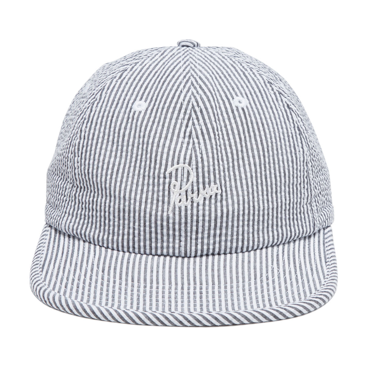 By Parra Signature 6 Panel Hat - Black Seersucker image 5