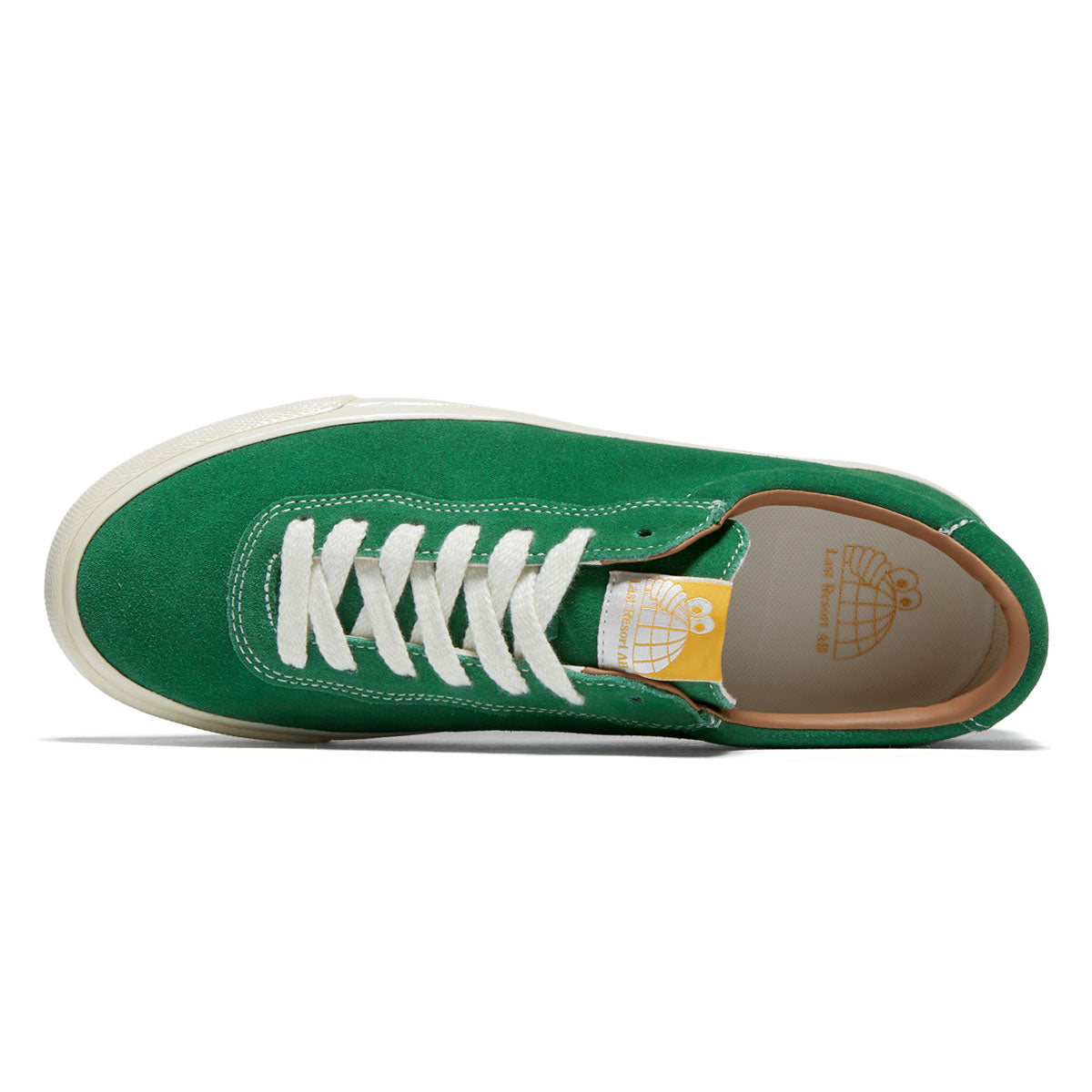Last Resort AB VM001 Suede Lo Shoes - Kelly Green/White – Daddies Board Shop